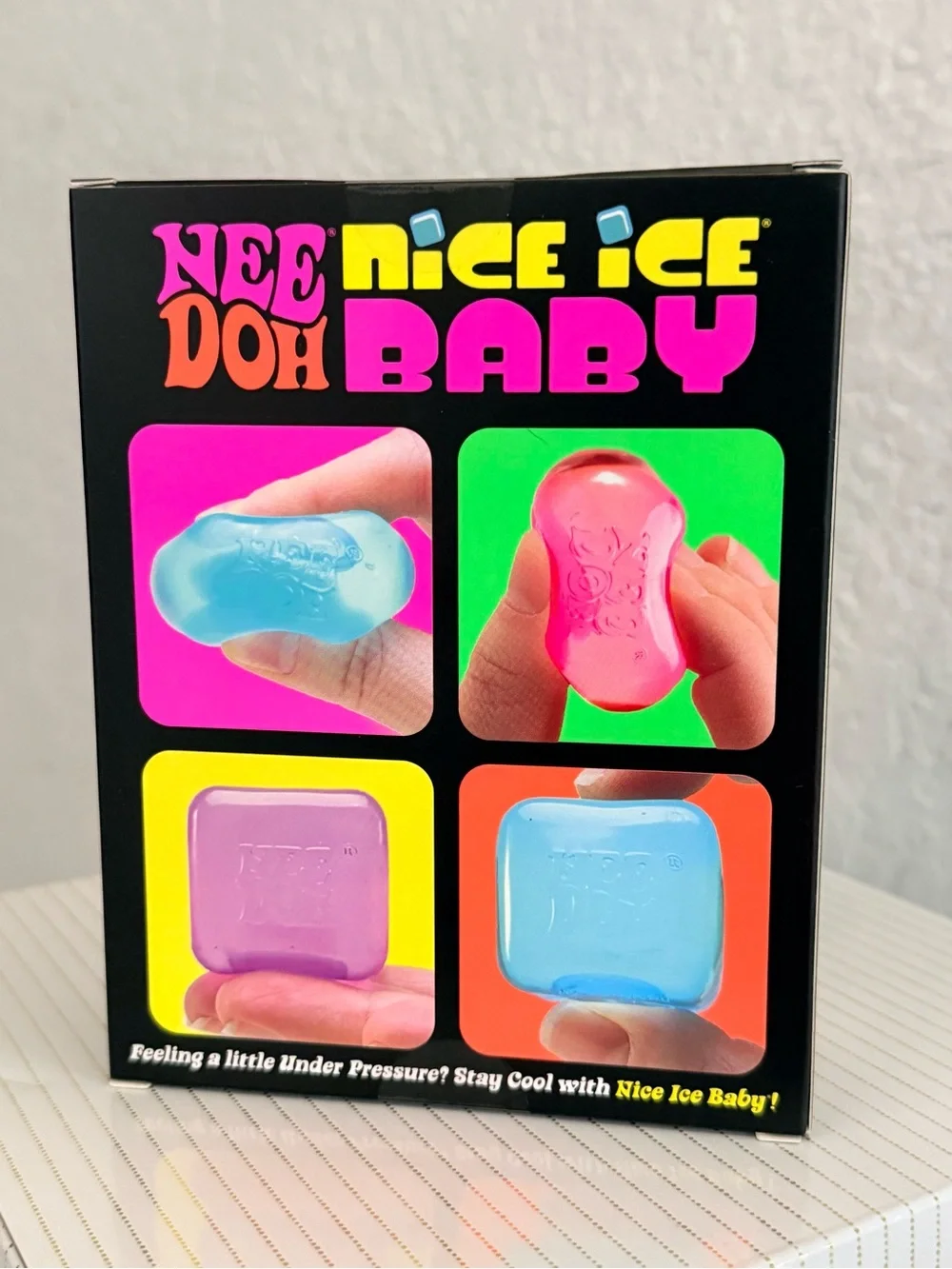 NeeDoh Nice Ice Baby Squishy Set - Blue, Purple, Pink